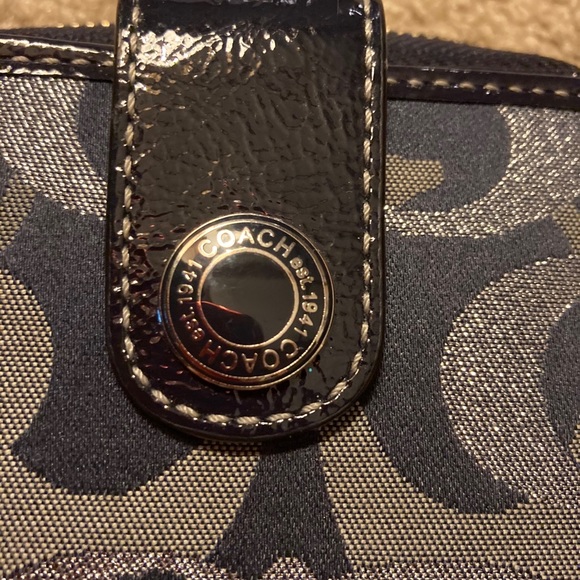 Coach navy wallet - Picture 2 of 6